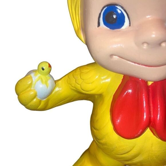 Vintage 1970s Ceramic Atlantic Mold Rare Easter Boy in Chicken Suit Hand Painted - Picture 5 of 6